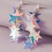 Earrings Laser Shiny Earrings Five Pointed Star Tassel Sequin Mermaid Earrings Temperament Colorful Summer Pearl Earrings_ipsvogv.com