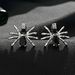 Gothic dark black spider earrings for women ins style personality diamond three dimensional spider earrings Halloween earrings_ipsvogv.com