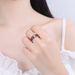 Korean New Dongdaemun Rainbow Versatile Style Earrings Colorful Diamond Ring_ipsvogv.com