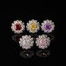 Premium Sea Blue Ice Flower Cut With Adjustable Female Opening, Light Luxury Green High Carbon Diamond Ring_ipsvogv.com