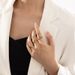 ins style simple open ring female stainless steel gold love zircon titanium steel ring index finger stone hand jewelry_ipsvogv.com