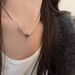 South Korea's East Gate Pearl Snake Bone Layered Necklace For Women's New Simple, Small, And High End Collar Chain_ipsvogv.com
