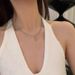 Dark Style Cross Necklace For Summer Women, High Grade Thin Beaded Clavicle Necklace, Design, Sweet And Cool Necklace, New Style_ipsvogv.com