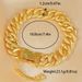 Luxurious Gold-plated Frosted Cuban Chain Bracelet Women, Hip-hop Style, Suitable For Weddings And Daily Glamorous_ipsvogv.com