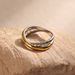 titanium steel ins niche simple versatile rope braided ring high end design gold plated jewelry_ipsvogv.com