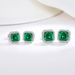 Sterling Silver Earrings For Women Popular Jewelry Simulation Emerald Earrings Luxurious Inlaid Full Diamond Earrings_ipsvogv.com