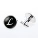 Jewelry A-Z Letter Time French Silver Men's Shirt Cufflinks_ipsvogv.com