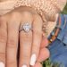 Waterdrop Zircon Electroplated White Gold Women's Wedding Ring_ipsvogv.com