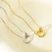 Mobius Pendant Sterling Silver Necklace Women's Heart-Shaped Collarbone Chain Ins Style First Jewelry Accessories Valentine's Day Gift_ipsvogv.com