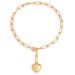 Sweet Cool Style Heart Pendant Necklaces, Fashionable And Simple Metal Buckles, Short Collarbone Chains_ipsvogv.com