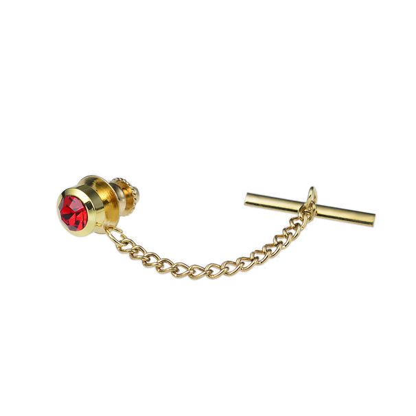 Men's Jewelry Brass Core Multi Color Crystal Tie Pin Tie Tack Pin Button Shirt Rhinestone Small Brooch_ipsvogv.com