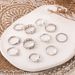 Hot Selling Jewelry, Hollowed Out Chain, Butterfly Heart Ring, Pearl Opening, Star 11 Piece Set For Women_ipsvogv.com