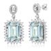 Cao Shi's online celebrity live streaming earrings Princess Square Colorful Treasure Earrings Autumn and Winter Light Luxury Earrings Girl_ipsvogv.com