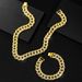 New 16mm Bubble Alloy Cuban Hip Hop Personalized Simple Fashion Men's Necklace_ipsvogv.com