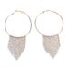 Exaggerated tassel Earrings Classic Circle Large Earrings tassel earring Retro Style Accessories_ipsvogv.com