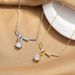 New Ribbon Knot Clavicle Chain Bowknot Tassel Zircon Necklace Light Luxury High-end Design Gift_ipsvogv.com