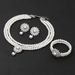 Hot Selling Flower Pearl Necklace Women Three-Piece Set Suitable For Wedding And Evening Banquet_ipsvogv.com