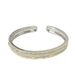 Buchi Brushed Craft Woven Pattern Carved For Women, Inlaid With Light Luxury Dual Color Gold Ring, Narrow Version Open_ipsvogv.com