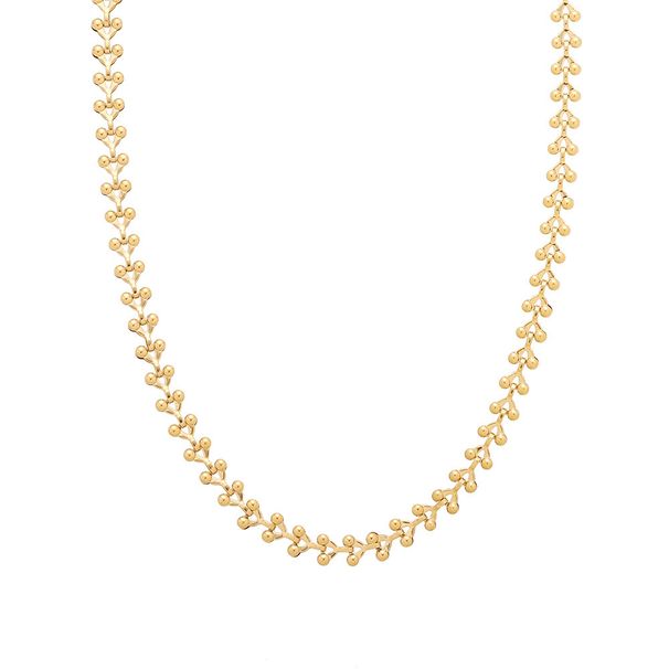 Women's Jewelry Set Fashion Retro Style Titanium Steel New Wheat Ear Geometry Five Chain Necklaces_ipsvogv.com