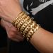 Men's Jewelry 10/12/14/16/18/20/22mm Real Gold Electroplated Copper Large Cuban Chain Butterfly Buckle Bracelet Jewelry_ipsvogv.com