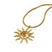 Sun Snake Bone Chain Pendant Necklace Fashion Personality Niche Design Stainless Steel Clavicle Chain_ipsvogv.com