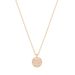 Rose Gold Small Racket Necklace Female Element Crystal Clavicle Necklace Female_ipsvogv.com