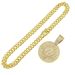 Hip hop three-dimensional diamond inlaid number 7 round pendant necklace for men's domineering trendy street dance Cuban_ipsvogv.com