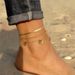 personality retro thick chain anklet set ins cold style retro anklet bracelet set female_ipsvogv.com