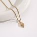 Simple gold branches and jade leaves titanium steel necklace for women, versatile, niche, high level, net red,_ipsvogv.com
