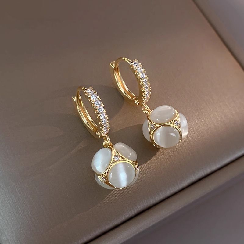 Women's Earrings Cat's Eye Earrings Women's 2023 New Earrings High-end Earrings Ball Earrings Earrings_ipsvogv.com