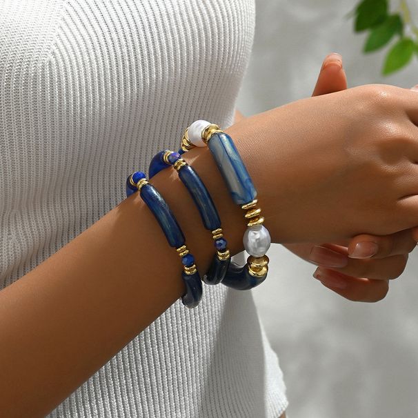 New minimalist resin with multi-layer bead design, niche and versatile bracelet for women's bracelets_ipsvogv.com