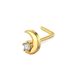 European and American new hot push L rod Beetle AAA zircon nose stud nose ring ear studs piercing jewelry manufacturer in stock hair_ipsvogv.com
