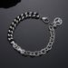 Men's Personalized Splicing Bracelet Ins Hip Hop Trendy Brand Titanium Steel Couple Bracelet Personalized Versatile Cuban Bracelet_ipsvogv.com