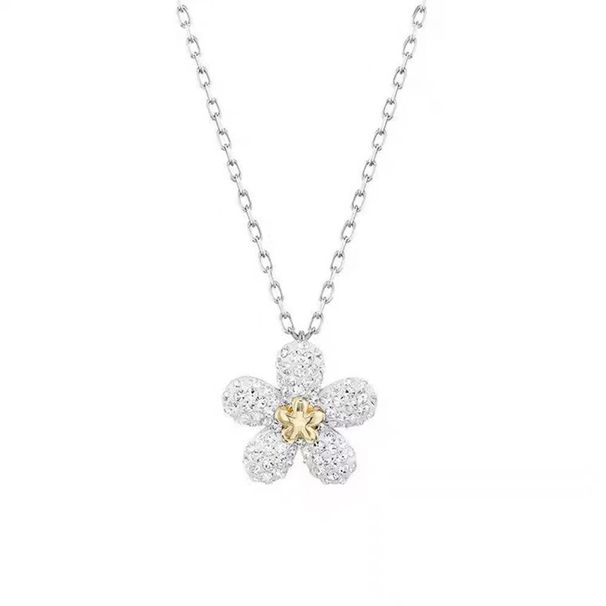 Tough Flower Small Flower Necklace Female Element Crystal Clavicle Chain_ipsvogv.com
