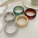 ins Style Gradient Translucent Acrylic Bracelet Female Exaggerated Round Wide Irregular Bracelet_ipsvogv.com