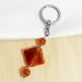 Natural Stone Square Agate Key Chain Pendant Bag Pendant Accessories_ipsvogv.com