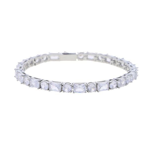 Men’s Jewelry Set Fashion Chain Necklaces Fashion Trend Zircon Tennis Chain Couple Style Hip Hop_ipsvogv.com