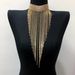 Simple versatile necklaces, luxury rhinestone tassel necklaces, sexy bar and nightclub accessories choker_ipsvogv.com