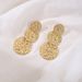 Fashion Trend Gold Wing Niche Design Sense Exaggerated Leaf Drop Earrings_ipsvogv.com