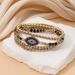 Retro Hip Hop Bracelet Personality Devil Eye Niche Inlaid Zircon Design Bracelet Set Combination_ipsvogv.com