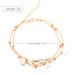 Fashion Double Infinite Simulated Pearl Pendant Anklet Foot Chain Summer Bracelet Charm 2 Color Anklets Foot Jewelry_ipsvogv.com