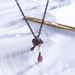 Freshwater Pearl Ruby Necklace Clavicle Chain Trendy Original Necklace Silver Dark Style Skull Pendant Female_ipsvogv.com