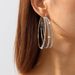 11210 exaggerated multi-layer circle with full diamond nightclub style earrings, personalized and sexy earrings_ipsvogv.com
