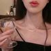 Silver Fragmented Ultra Necklace With Light Luxury And Unique Design, Double Layer Fine Sparkling Layered Collar Chain,_ipsvogv.com