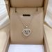 】 Love 【 Double Layered Dynamic Light Luxury Charm Gorgeous Full Diamond Necklace Women's Versatile Clavicle Titanium 【 】_ipsvogv.com