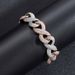 Unisex 15mm Wide 8 Character Infinite Chain Rose Gold Two Color Cuban Chain Micro Inlaid Zircon Trendy Hip Hop Bracelet_ipsvogv.com