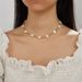 Fashionable And Natural Pearl Star CCB Splicing Necklace, Simple Single-layer Pentagram Necklace_ipsvogv.com