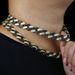 New 15mm Wide Two Color Hip Hop Studded Full Dia Men's Cuban Chain_ipsvogv.com