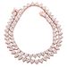 Jin Ao Jewelry INS 4/6MM Hip-Hop 3-Claw Tennis Chain Full Zircon Necklace Unisex Versatile Heart Shape_ipsvogv.com