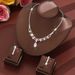 Women’s Jewelry Set Fashion Bridal Set Necklace Earrings Set Zircon Water Drop Wedding Jewelry Evening Dress Accessories_ipsvogv.com